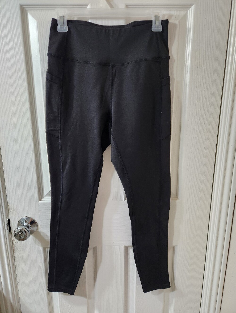 Nicole Miller Black High-Waist Pocket Leggings